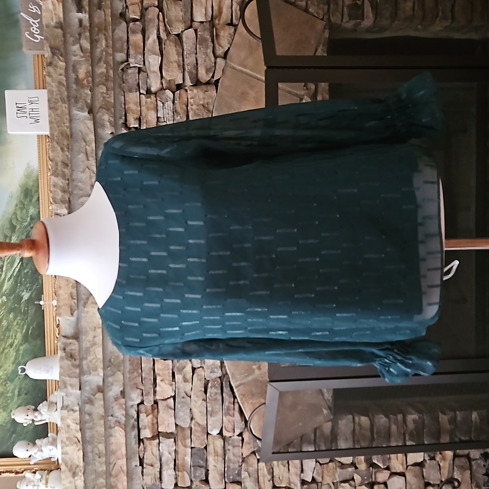 🆕Banana Republic Green Long Sleeve Blouse